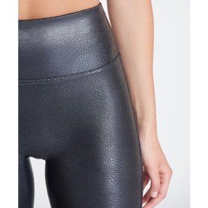 Spanx Faux Leather Croc Leggings in Color Gunmetal